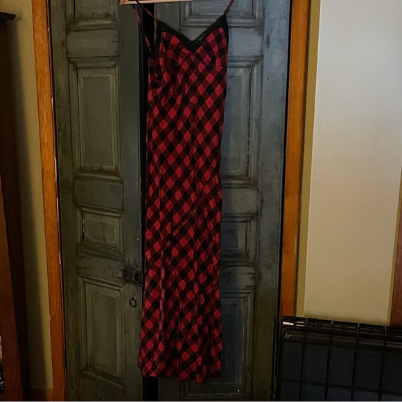 Denim & Supply Ralph Lauren Dresses & Skirts - Denim & Supply by Ralph Lauren 100% cotton Buffalo check maxi lace slip dress